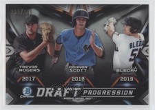 2019 Bowman Draft Chrome Progression Refractor Trevor Rogers Connor Scott s3g