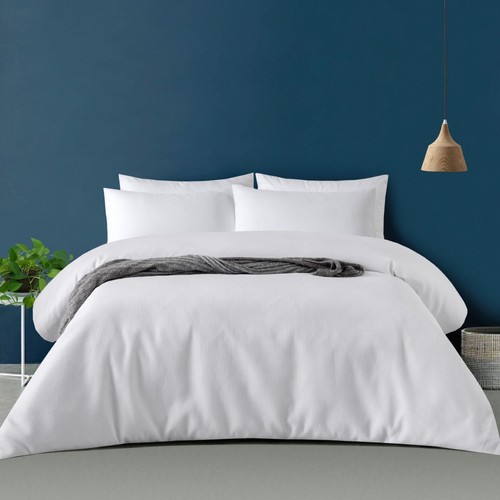 NEW KOO Poly Cotton Waffle Quilt Cover Set By Spotlight