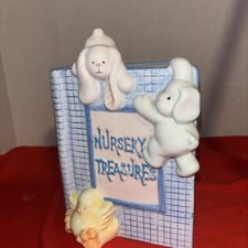 Ceramic Nursery Treasures Sky Blue Piggy Bank by Russ - Estate Find