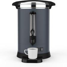 Explorehorizon 80 Cup Commercial Coffee Urn - 12L/3.2Gal Stainless Steel
