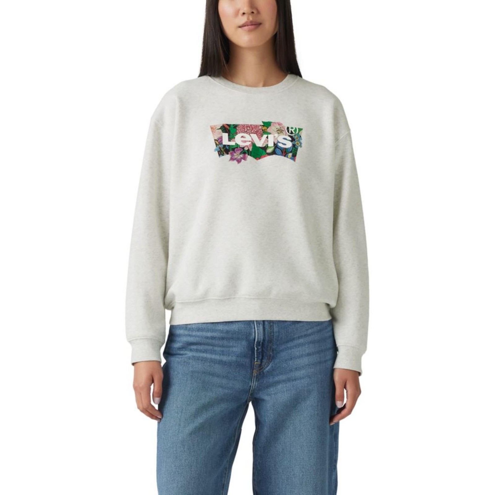 LEVIS Graphic Everyday Crew Flower Fill Orbit Grey XX-Large 9690₽