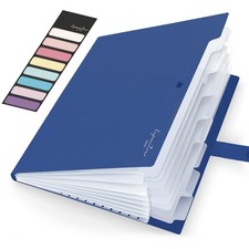 Accordion File Organizer 8 Pocket, File Folder with Labels