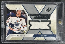 CONNOR MCDAVID 2020 SPX #EX-CM EXTRAVAGANT MATERIALS GAME-USED JERSEY OILERS