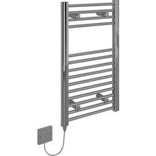 Kudox Electric Chrome Flat Towel Radiator 700x400mm 150W