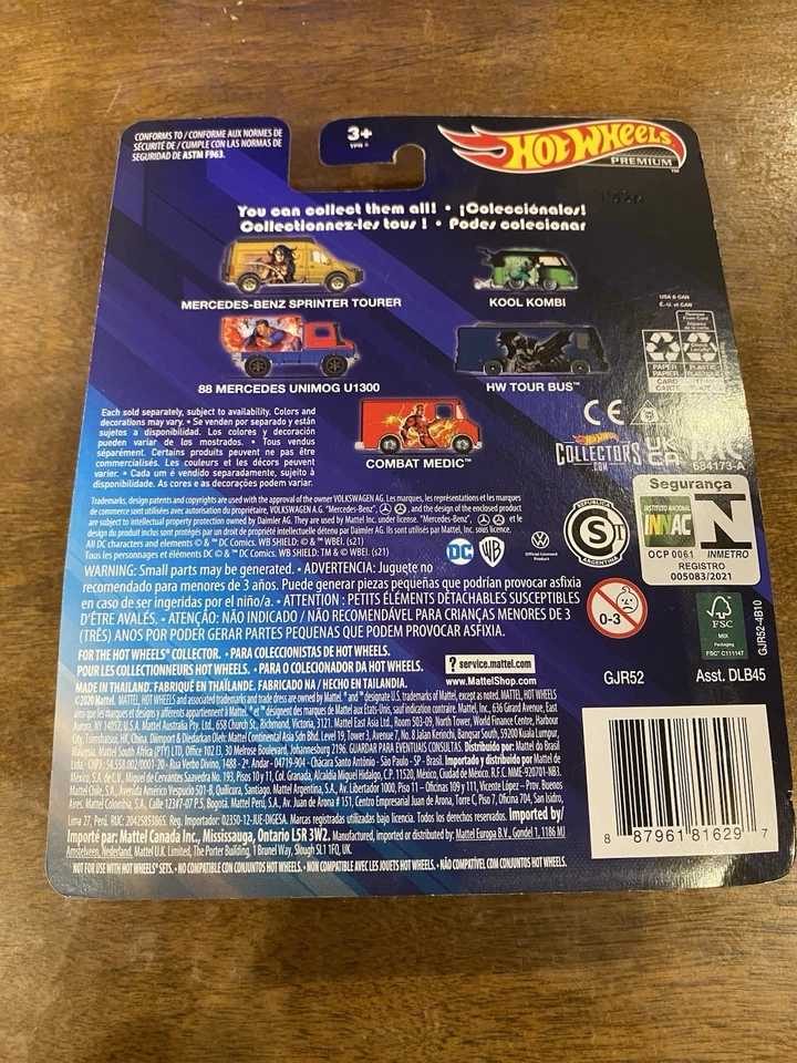 风火轮高级美泰金属/压铸直流漫画蝙蝠侠 HW 旅游巴士 — 第 3/4 张图片