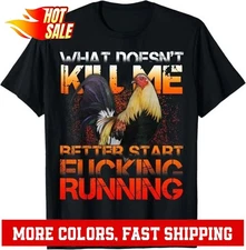 NEW LIMITED Funny Rooster Cock Fight Design Best Gift Idea Tee T-Shirt S-3XL