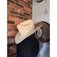 Bailey Western Straw Cowboy Hat Tan Ventilated Cattleman Rodeo Sun Hat 6 7/8