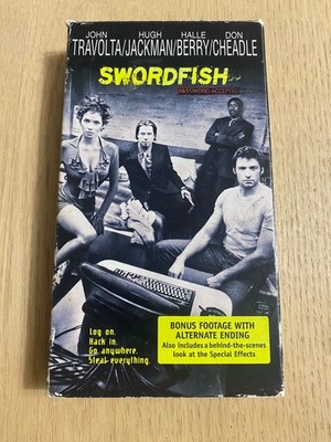 Swordfish (VHS, 2001) Hugh Jackman Halle Berry Don Cheadle Action Hacker