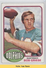 1976 Topps Bob Griese #255 HOF READ e2e