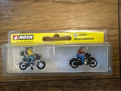 Noch 15904 Motorradfahrer (2) Figuren-Set - Spur HO / OO - NEU