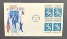 1967 US FDC #1334 Finland Fleetwood Block of 4