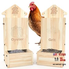 2Pack Chicken Oyster Shell and Grit Oyster Shell and Grit Chicken Feeder