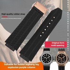Quality Waterproof Silicone Rubber Watch Band Strap 25x19mm for Hublot Big Bang