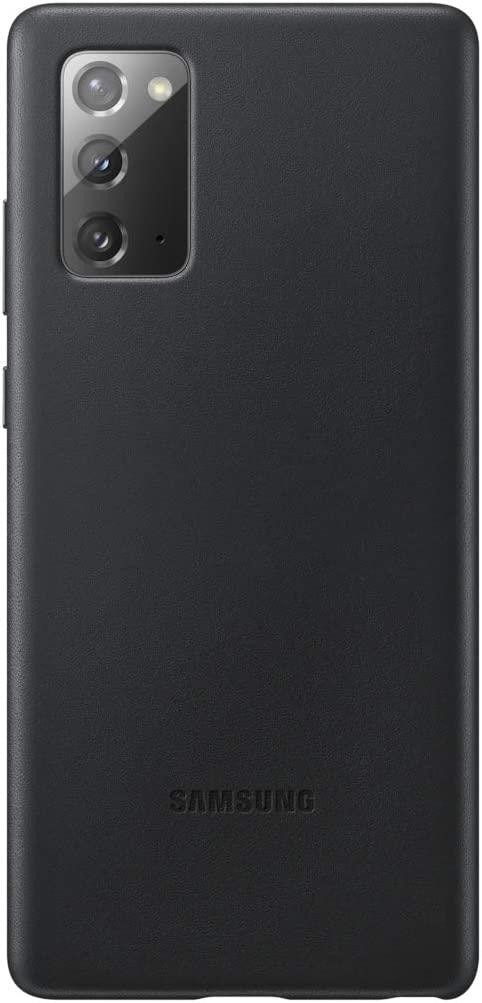 Genuine / Official Samsung Galaxy Note 20 Leather Case / Cover - Black