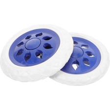 2 Pcs Cart Caster Spare Wheels for Shopping Trolleys Pushchair Replacement