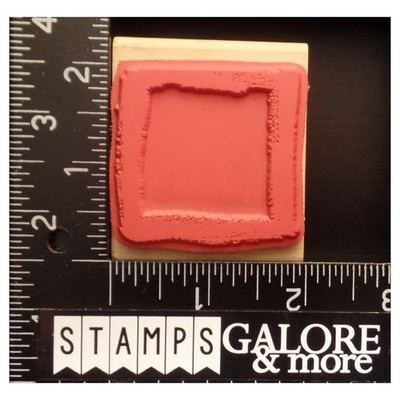 JUST FOR FUN Rubber Stamps DOUBLE SIDED DISTRESSED SHADOW FRAME BACKGROUND BIN14