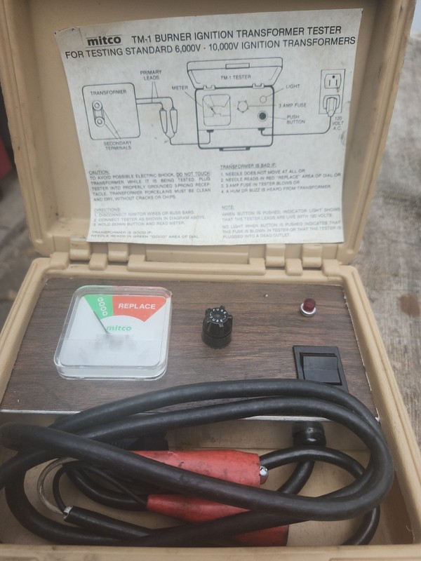Vintage Mitco TM-1 Burner Ignition Transformer Tester for 6KV-10KV Transformers
