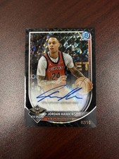 Jordan Hawkins Bowman 2025/26 Black /10 Auto