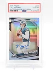 KYLE MCCORD 2025 PRIZM SILVER ROOKIE AUTO SILVER #377 EAGLES PSA 10 Q2045
