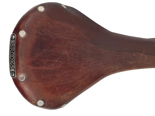 Vintage Brooks England Team Pro Leather Bicycle Saddle – Made in England - Bild 8 von 10