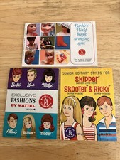 3 Mattel Booklets; 1964 1968 Barbie ,Ken,Midge ,Allan,Skipper ,Skooter Fashion