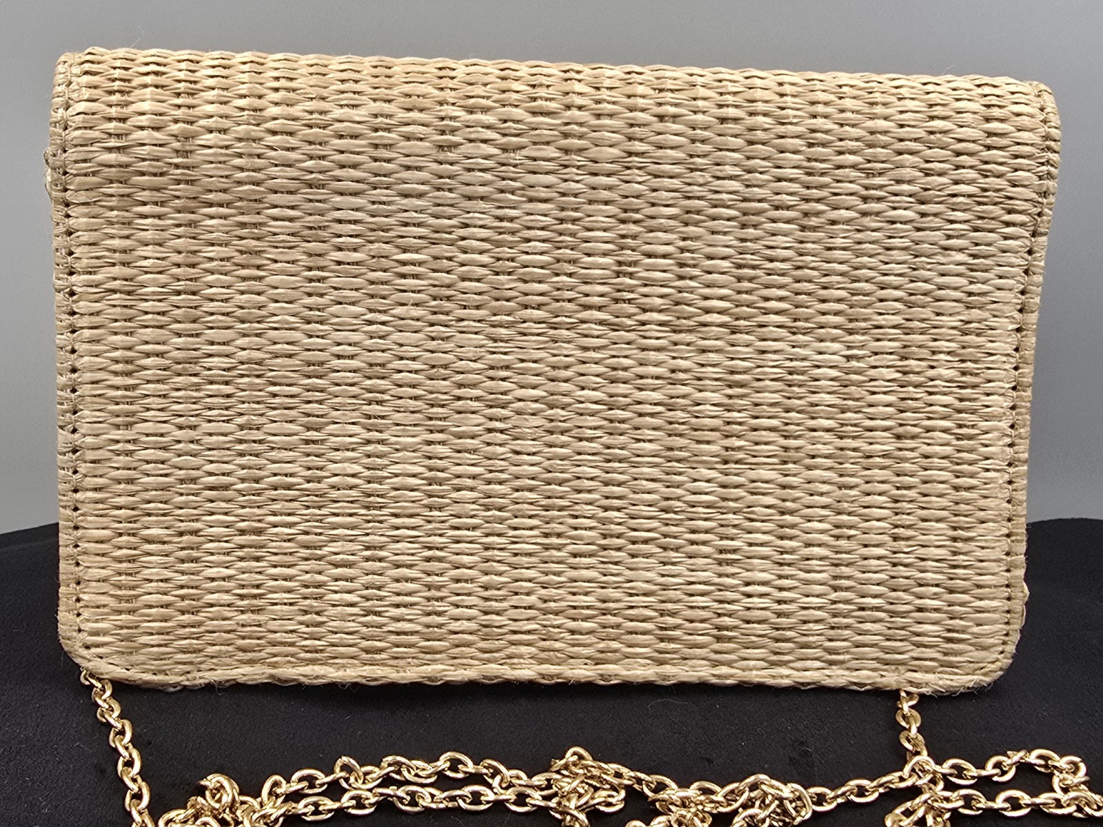 LISI LERCH NAUTICAL TURTLE RUBY STRAW CLUTCH HAND… - image 7