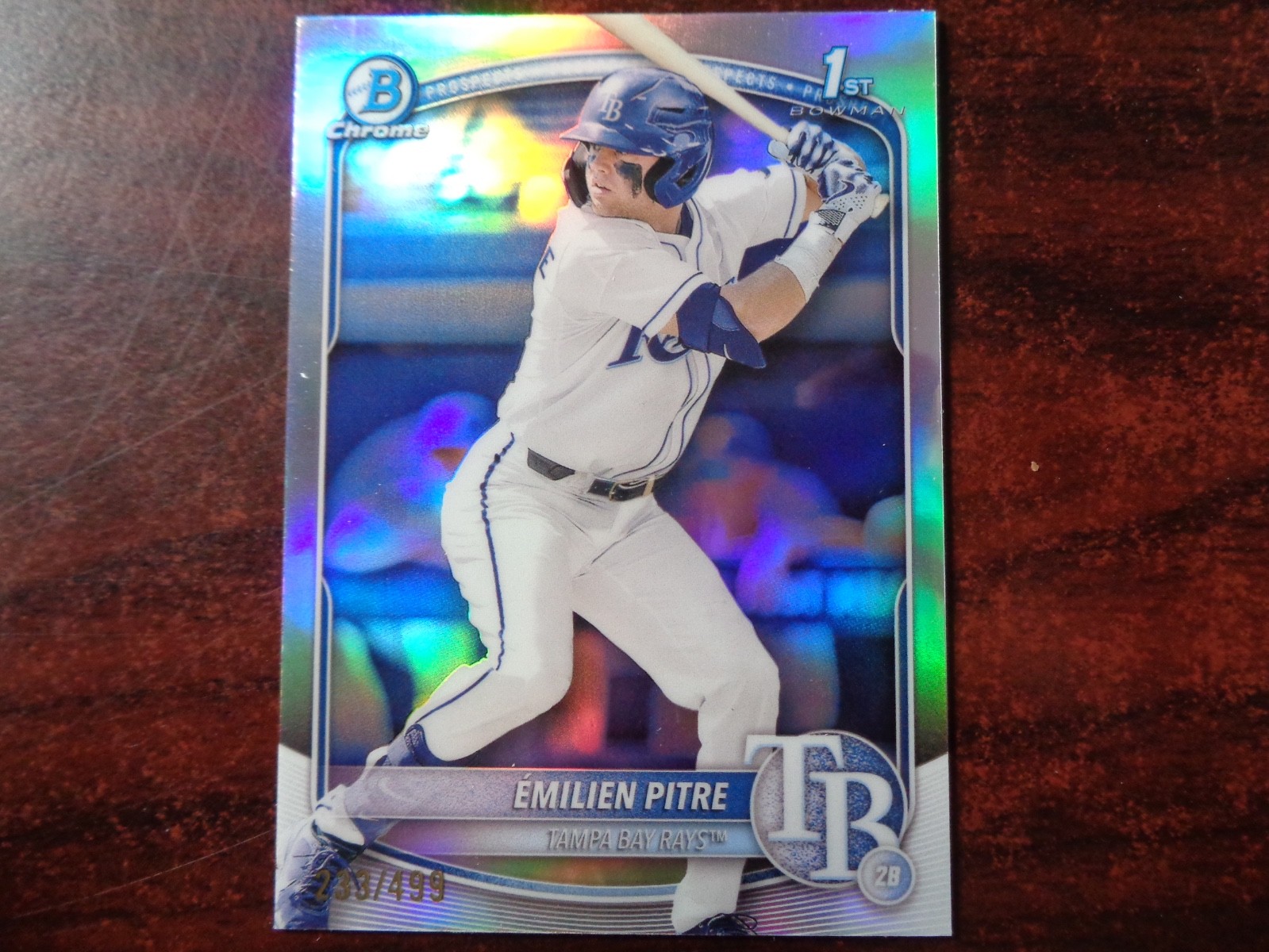 2025 Bowman Chrome Emilien Pitre #'ed 233/499 Refractor 1st RC-Rays