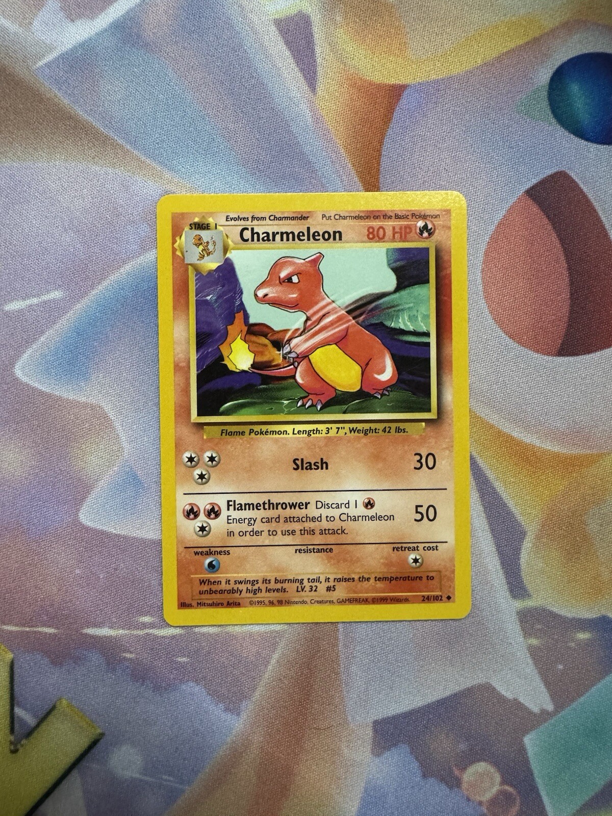 Charmeleon 24/102- 1999 Base Set Pokemon Trading Card Game LP