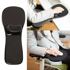 Upgrade Ergonomic Arm Rest Mouse Pads Dual Purpose for Desk and Chairs, Adjus...