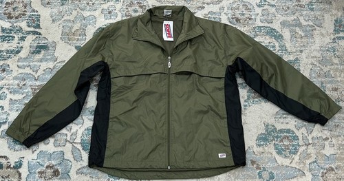 NWT SOFFE Men’s Green Vented Lightweight Windbreaker Jacket Size Medium