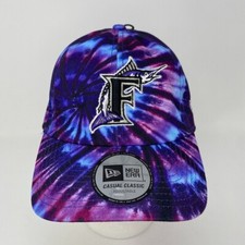 NWT Florida Marlins Tie Dye Strap Hat Classic Cooperstown MLB Baseball Miami