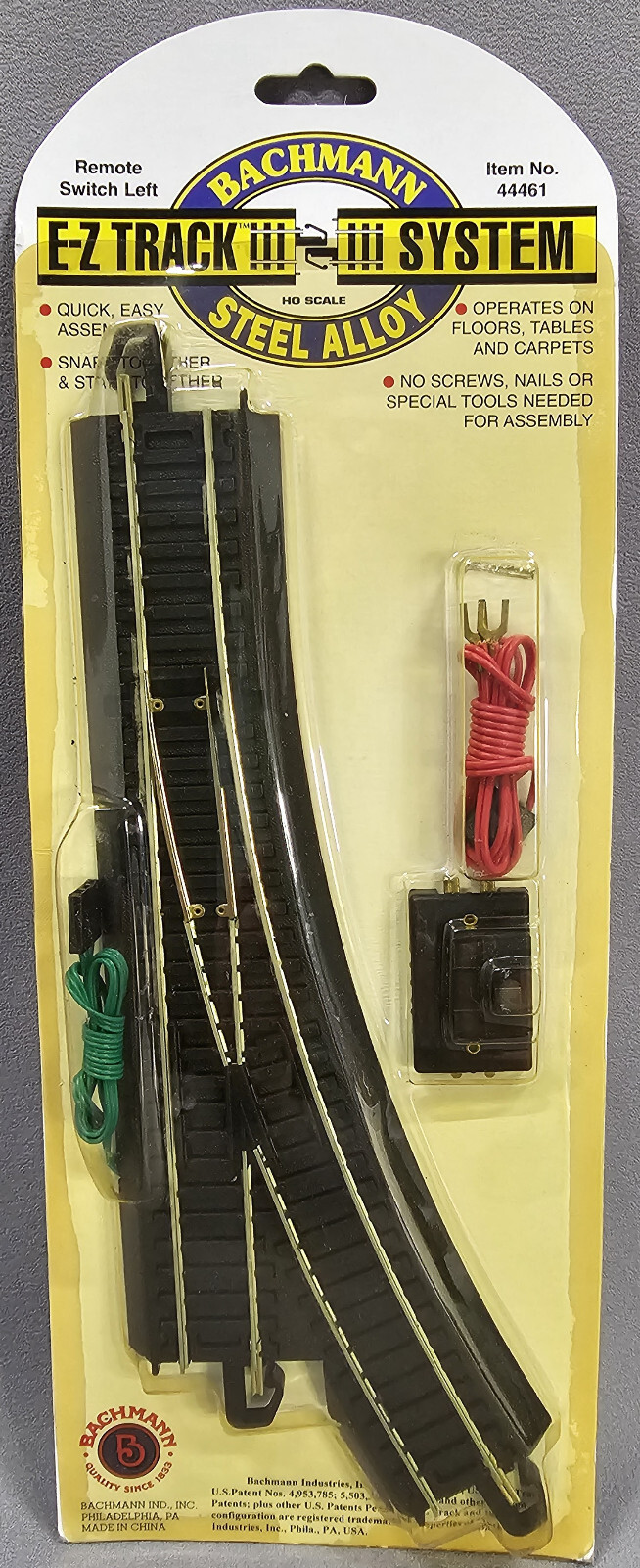 NEW Bachmman HO Scale E-Z Track Steel Remote Switch Left 44461 train