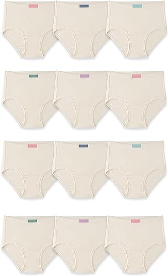 Fruit of the Loom Toddler Girls' Tag-free Cotton Underwear Briefs