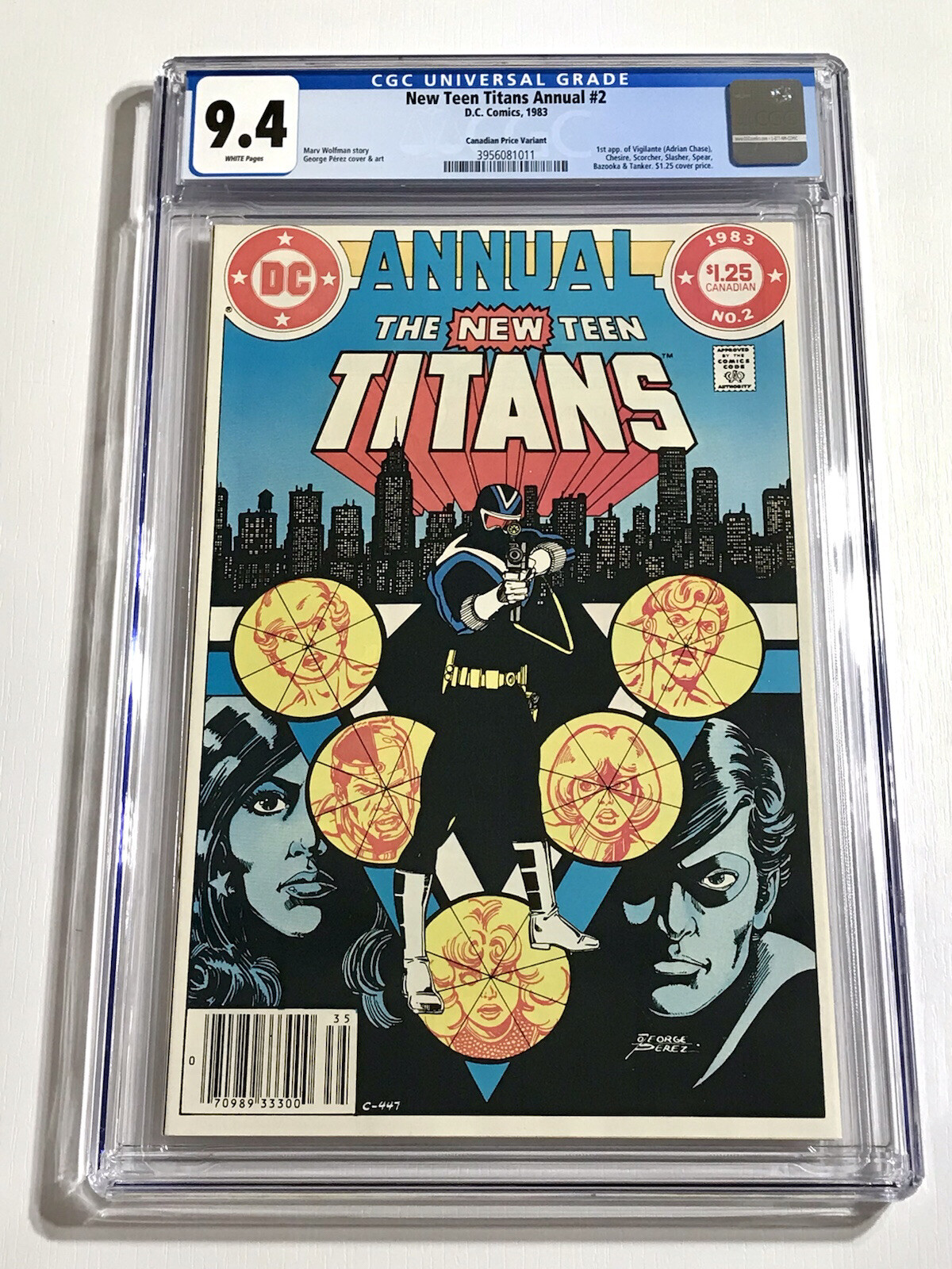 New Teen Titans Annual #2 CPV CANADIAN Price Variant CGC 9.4 RARE LOW CENSUS