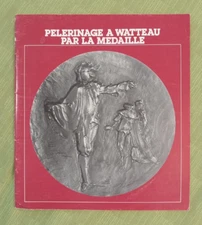 Art Medal book "Pelerinage a Watteau par la Medaille" 1977, Jean-Antoine Watteau
