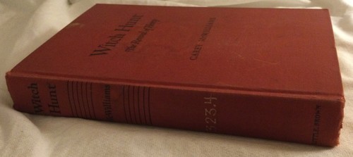 Witch Hunt: The Revival of Heresy by Carey McWilliams 1950 HC 1st Edition - Picture 2 of 8