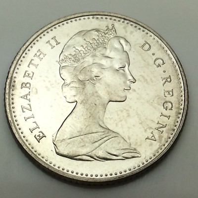 1974 Canadian 10 Ten Cents Dime Canada Uncirculated Coin Not In