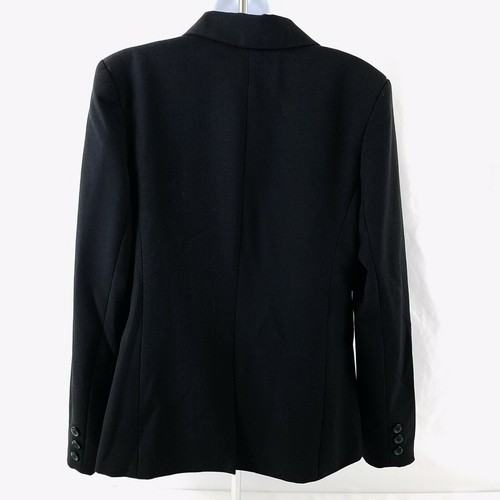 Metaphor Womens Blazer Size 10 Jacket Black 1 Button Professional Business - Picture 3 of 8