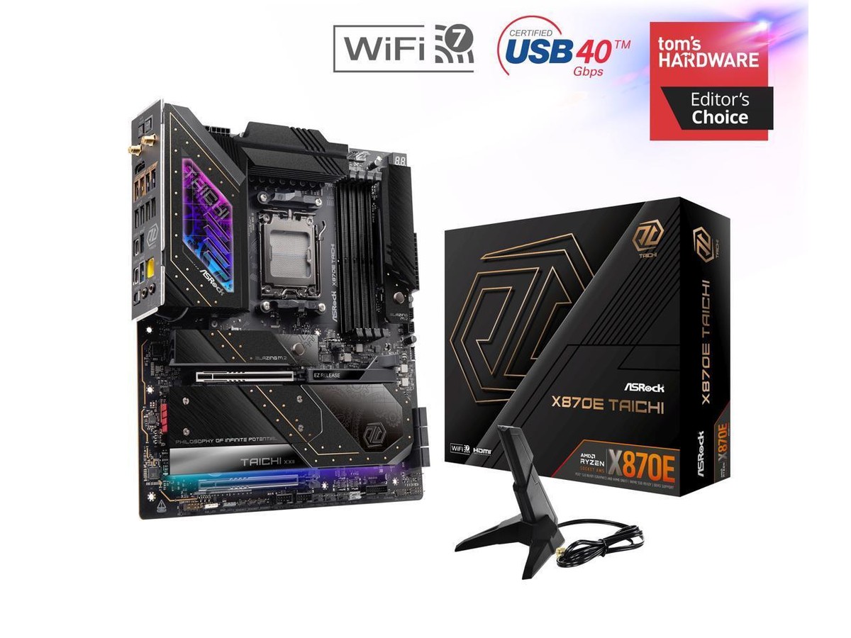 ASRock X870E TAICHI AM5 AMD X870E SATA 6Gb/s Extended ATX