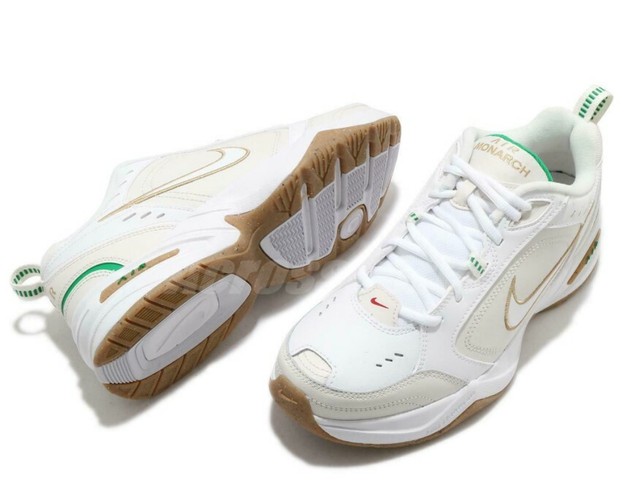 Nike Air Monarch IV White Lucky Green 
