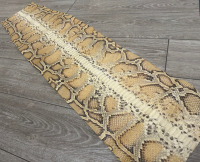 Honey Burmese Python Genuine Snake Leather real hide snake skin Rattle boa 136
