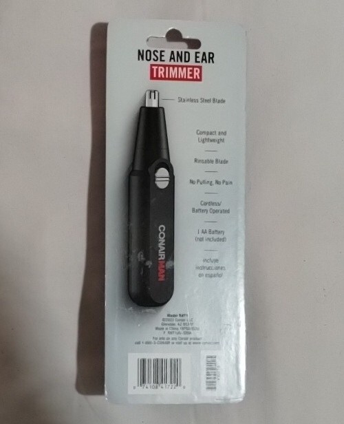 Conair Man Nose and Ear Trimmer Black Brand New