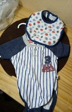 DDG Duck duck goose Onsie (0-3 month) all star 3. Base ball with gerber BIB