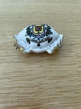 Vintage Limoges Dadat Crested China Crab Trinket Pot - Boulogne-sur-Mer