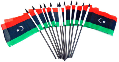 Pack of 12 4x6 inch Country Polyester Miniature Office Desk & Little Table Flags