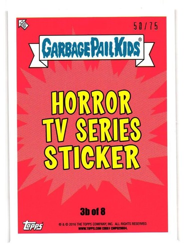 2016 GARBAGE PAIL KIDS SERIES 2 PRIME SLIME TRASHY TV PICK YOUR CARD BLOODY RED - Picture 26 of 323