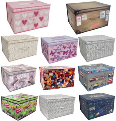 Large Collapsible Storage Box Folding Jumbo Storage Chest Kids