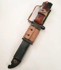 Vintage Cugir Romanian Combloc Type II Bayonet w/ Scabbard AIMS #6832