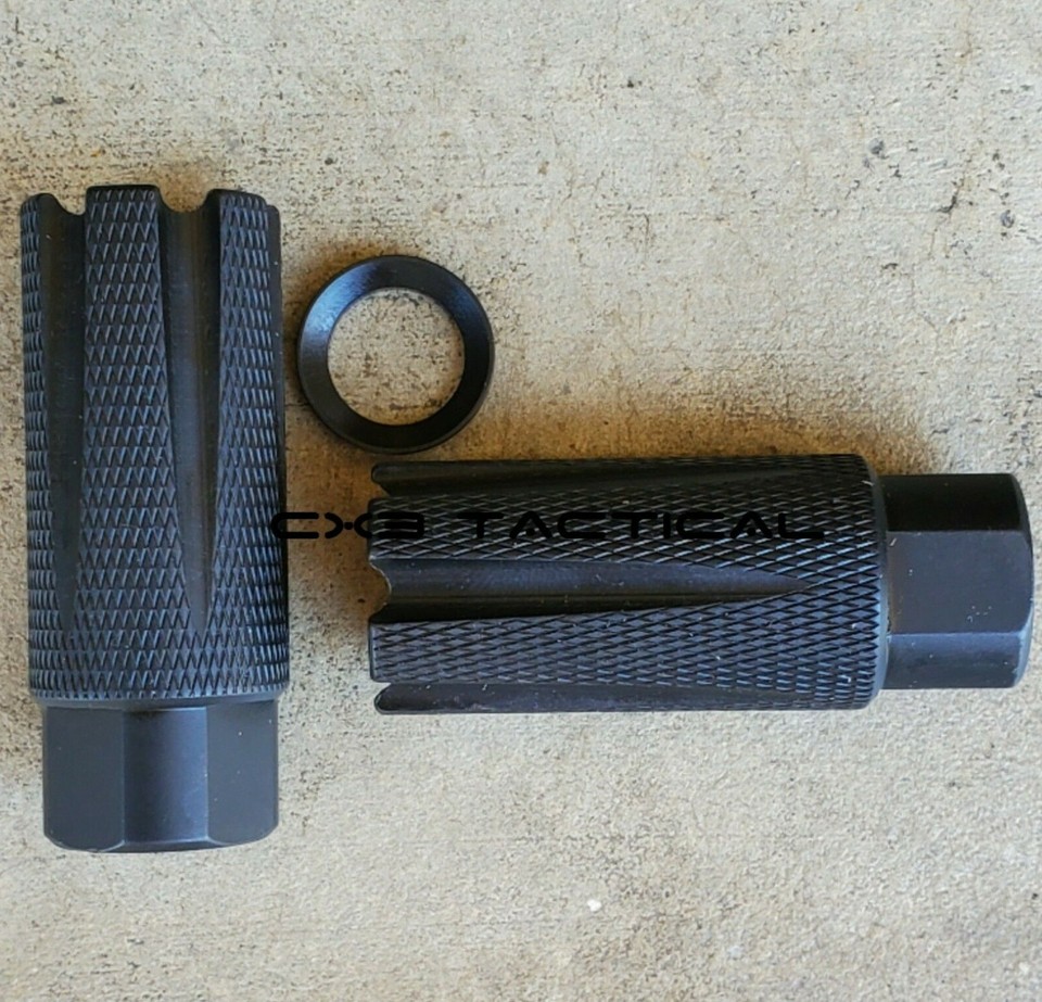 Ruger 10/22 Muzzle Brake .22LR 1/2-28 Linear Compensator Knurled Muzzle ...