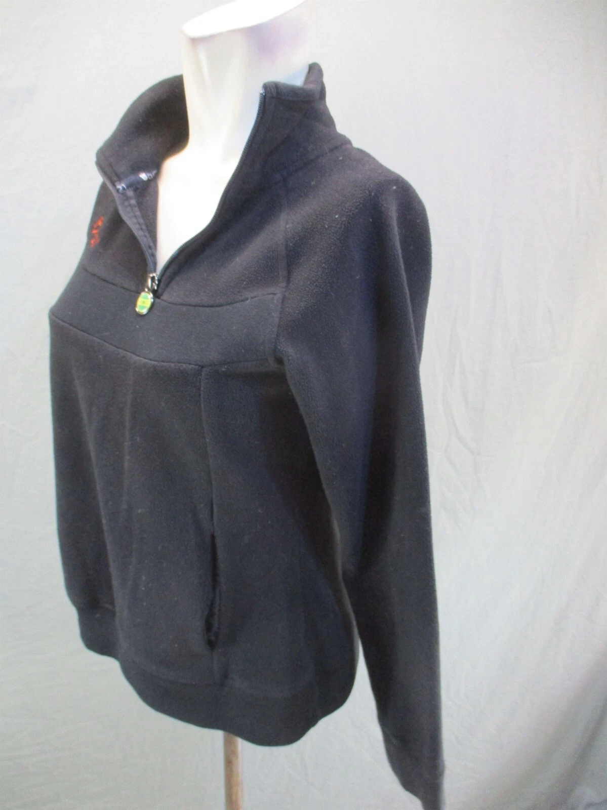 burton 1/2 zip stand collar athletic fleece pullover 